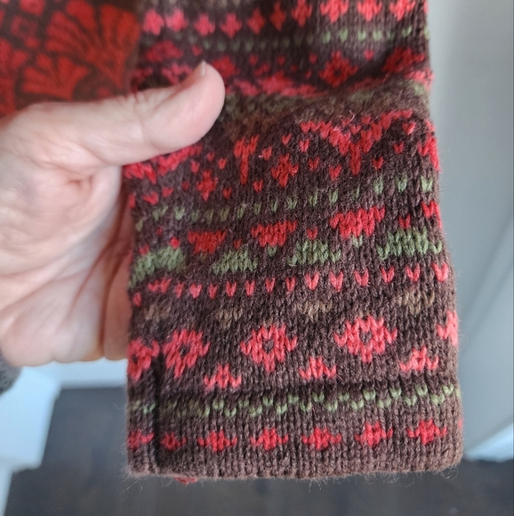 Nomadic Traders Ladies Fairisle Nordic Cardigan Sz Medium Vibrant Colours - Picture 6 of 10